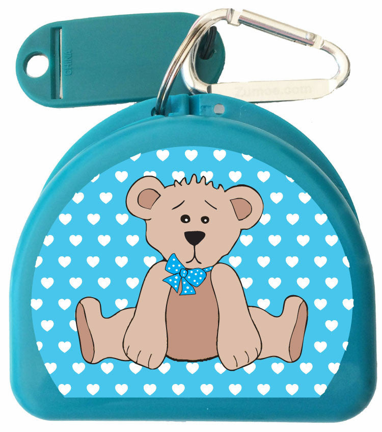 617 -  Beary Blue Mouth Guard Case