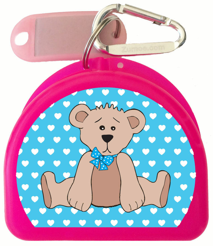 617 -  Beary Blue Mouth Guard Case
