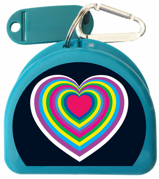 207 - Hearts Mouth Guard Case