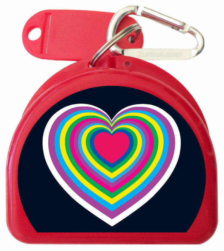 207 - Hearts Mouth Guard Case