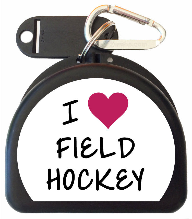 622 - Mouth Guard Case - I LOVE Field Hockey