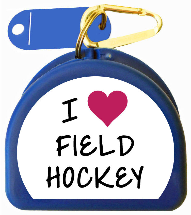622 - Mouth Guard Case - I LOVE Field Hockey