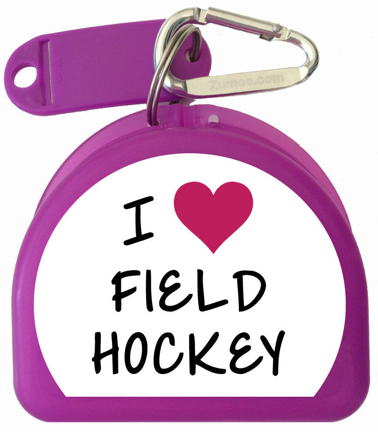 622 - Mouth Guard Case - I LOVE Field Hockey