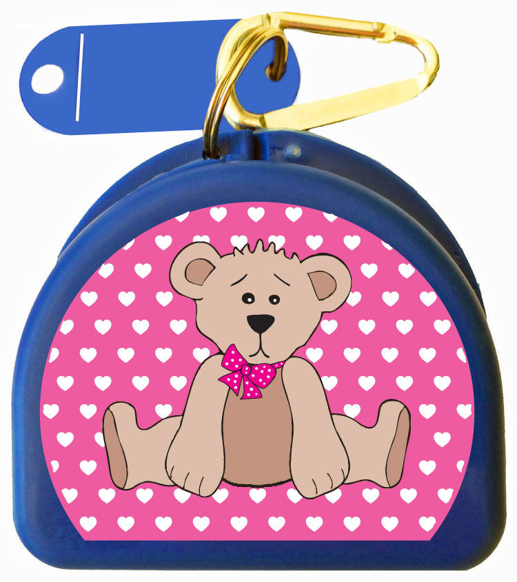 618 -  Beary Pink Mouth Guard Case