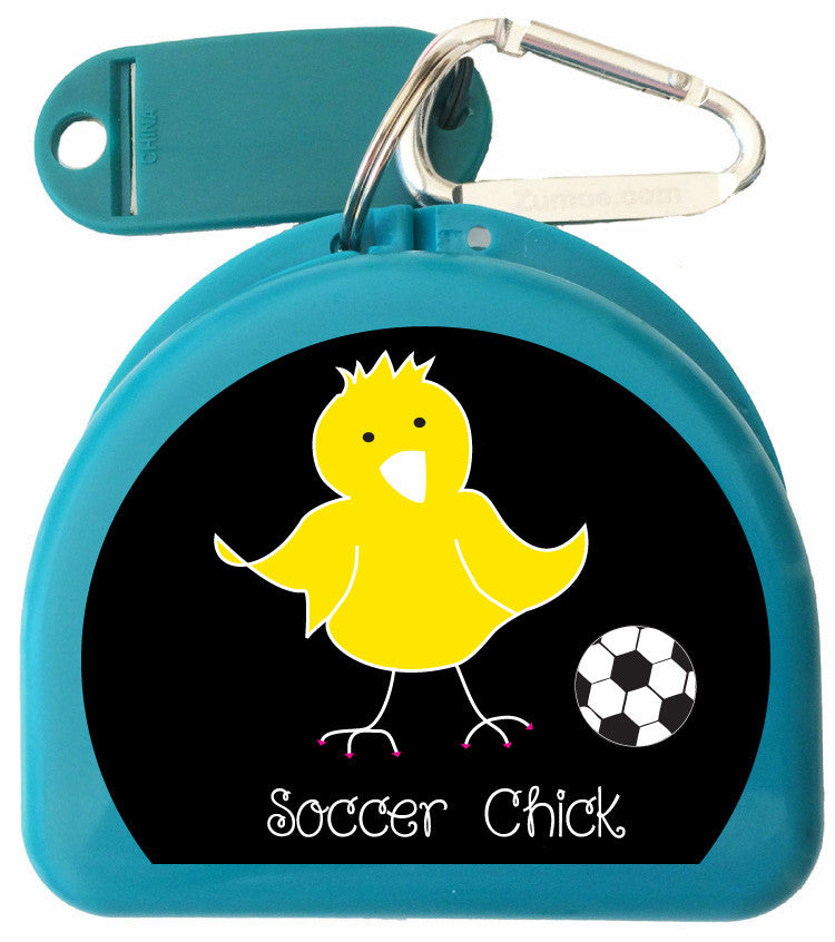 626 - Mouth Guard Case - Soccer Chicks