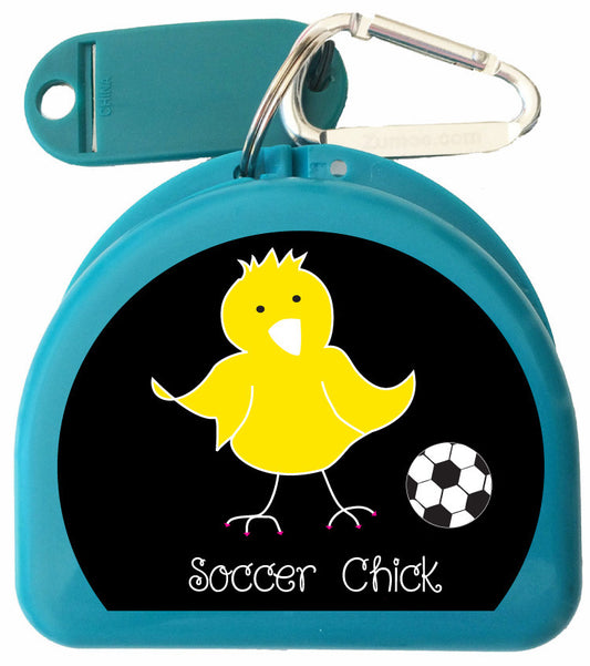 626 - Mouth Guard Case - Soccer Chicks