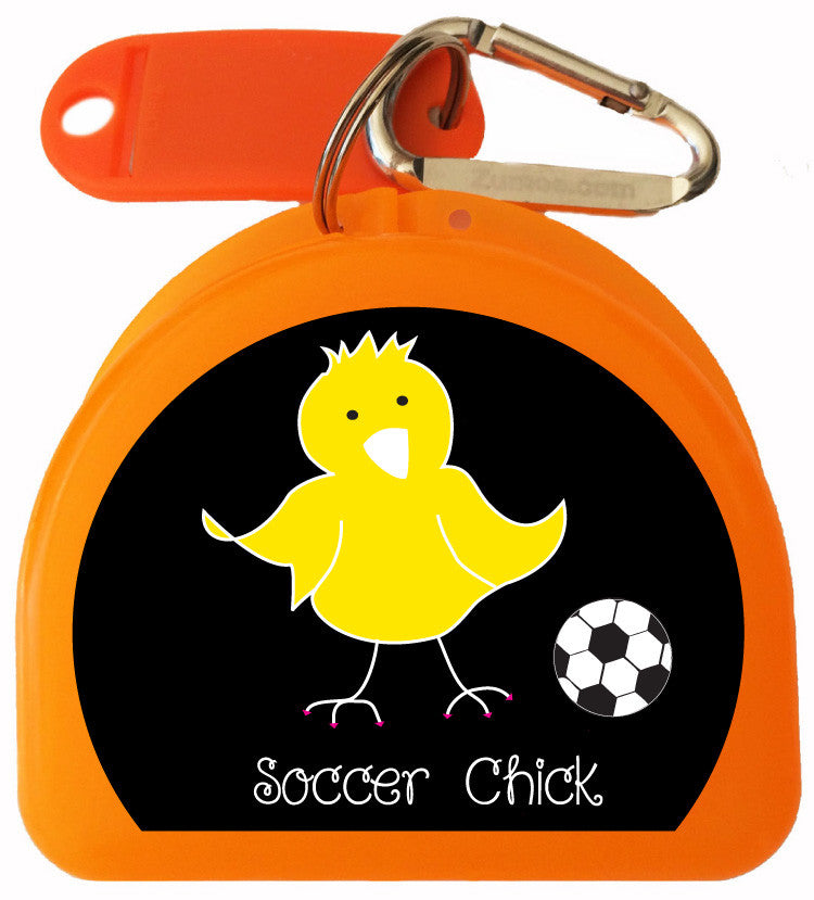 626 - Mouth Guard Case - Soccer Chicks