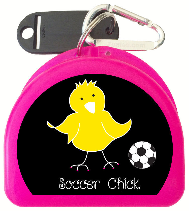 626 - Mouth Guard Case - Soccer Chicks
