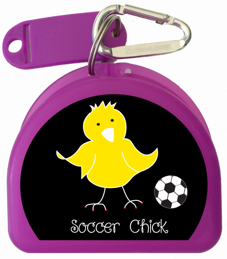 626 - Mouth Guard Case - Soccer Chicks
