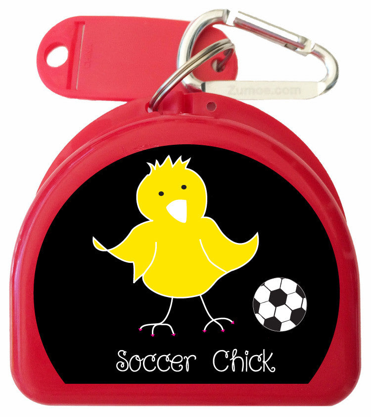 626 - Mouth Guard Case - Soccer Chicks