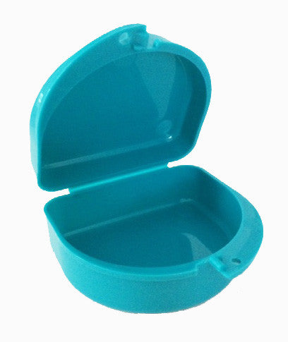 701 -  Mouth Guard Case - Aqua Petals