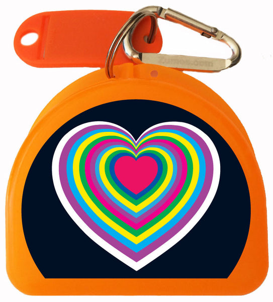207 - Hearts Mouth Guard Case