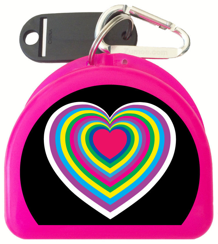 207 - Hearts Mouth Guard Case