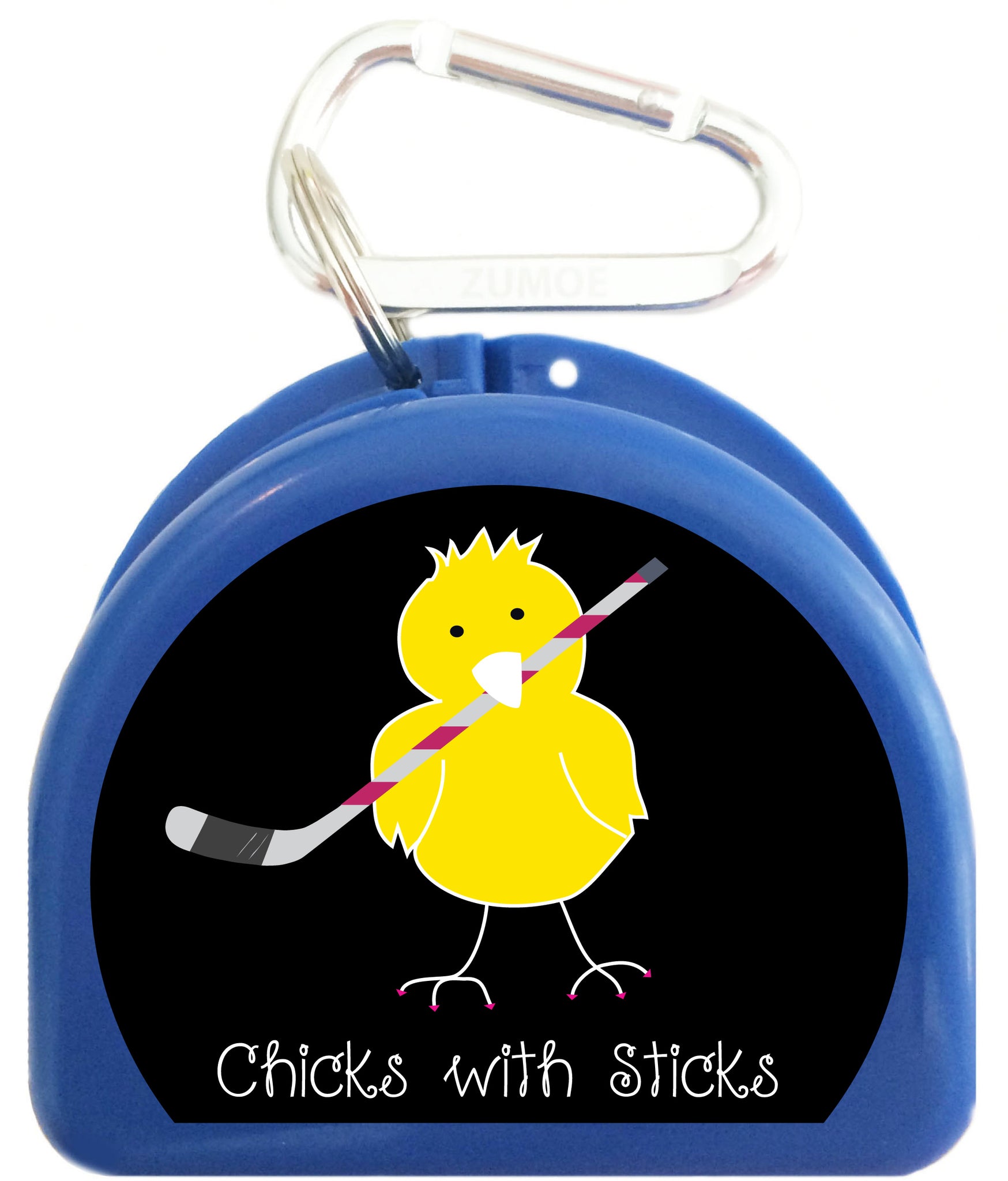 Pacifier Case - Chick with Ice Hockey Stick - 628-B