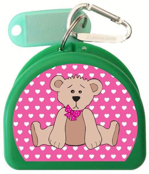 618 -  Beary Pink Mouth Guard Case
