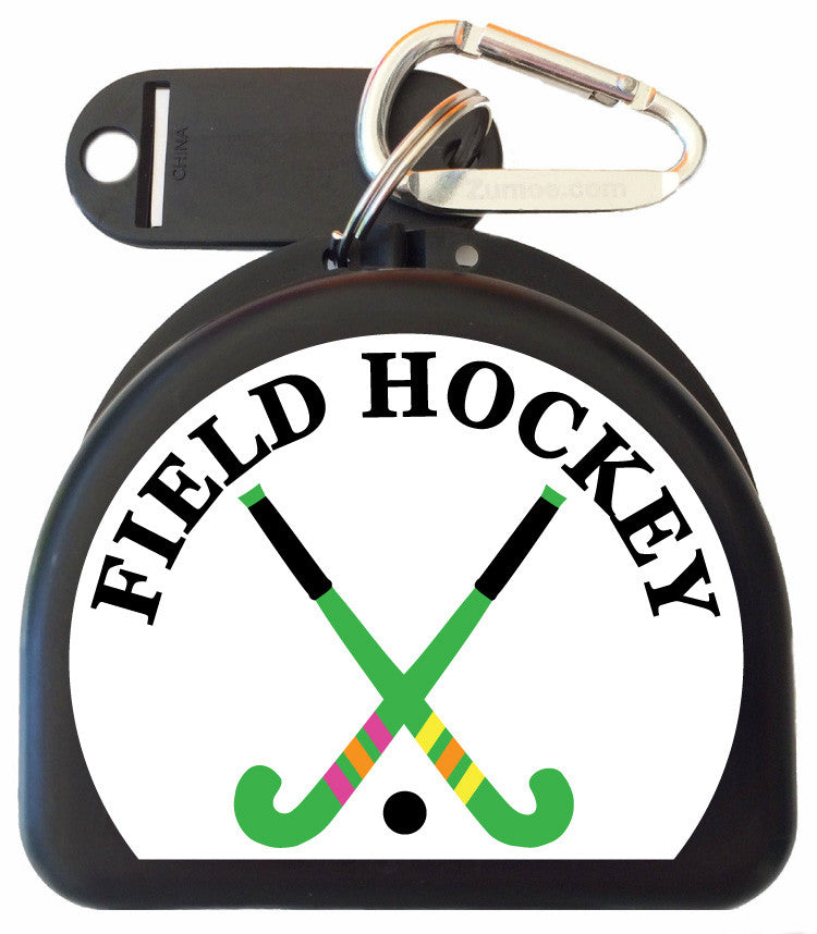 Field Hockey Mouth Guard Case - Two Crossed Sticks - 625