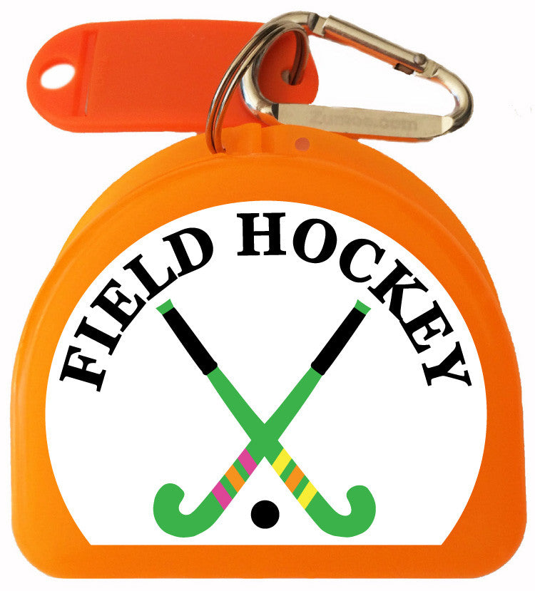 Field Hockey Mouth Guard Case - Two Crossed Sticks - 625