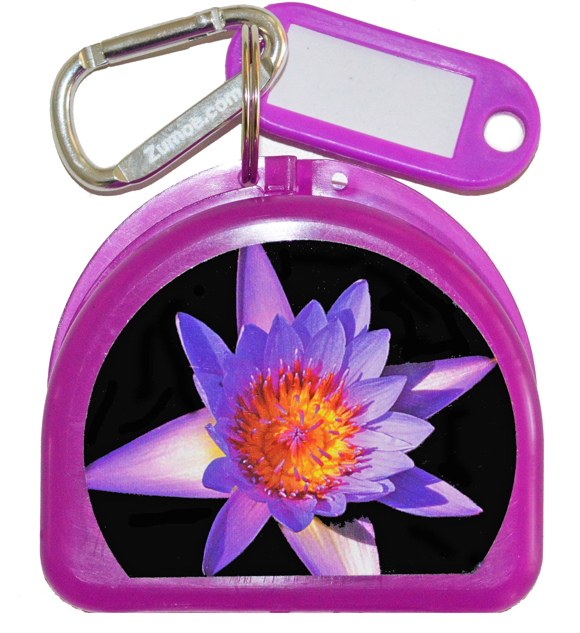 710 - Mouth Guard Case - Water Lily - Purple